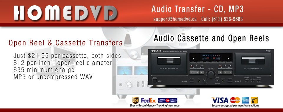 Convert Film Reels & Audio Reels to Digital