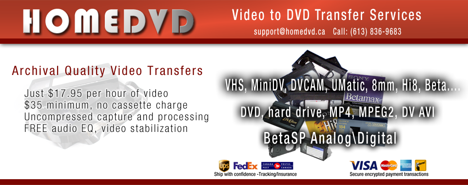 High Quality Video Transfers